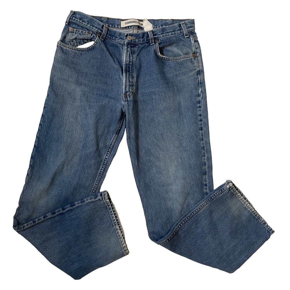 Vintage Gap Jeans Men's Standard Fit Blue Medium Stone Wash Denim Size 36x32